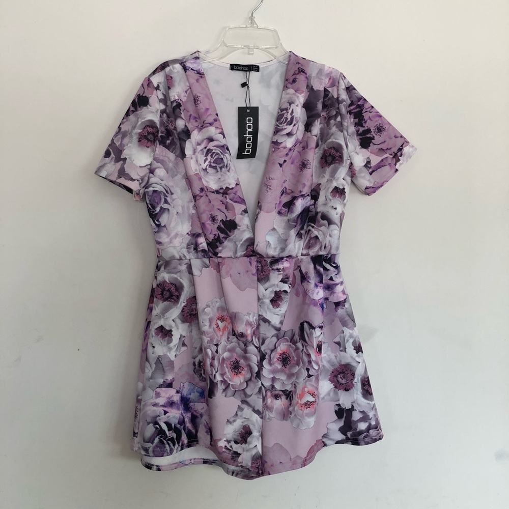 Floral Romper - Boohoo